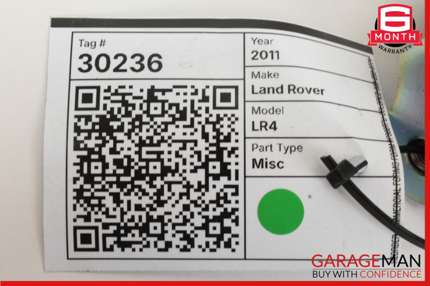 2010-2016 Land Rover LR4 SUV Right Rear 2nd Row Seat Belt 603011500G Genuine