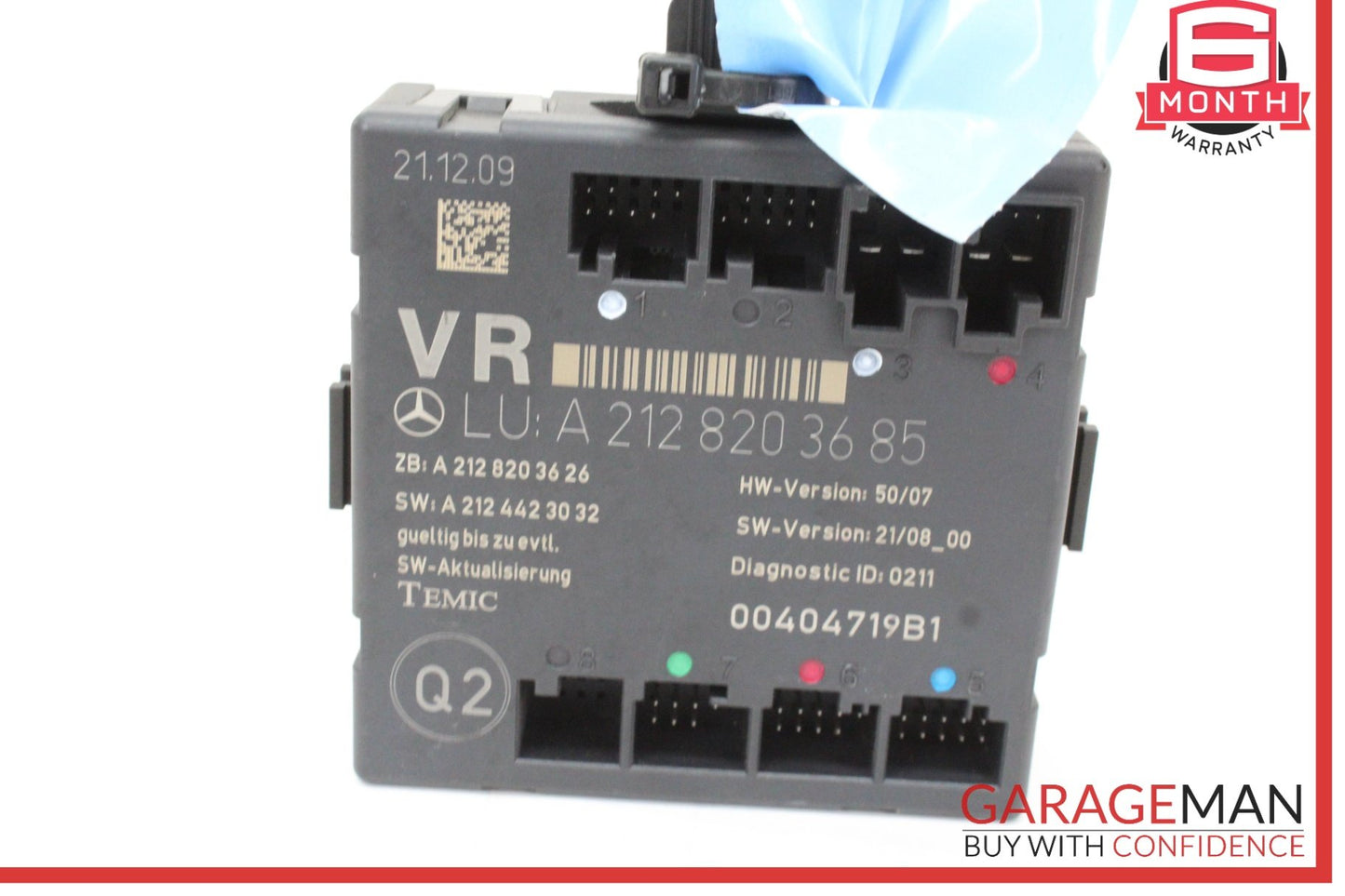2008-2018 Mercedes W212 E350 Front Right Passenger Side Door Control Module OEM