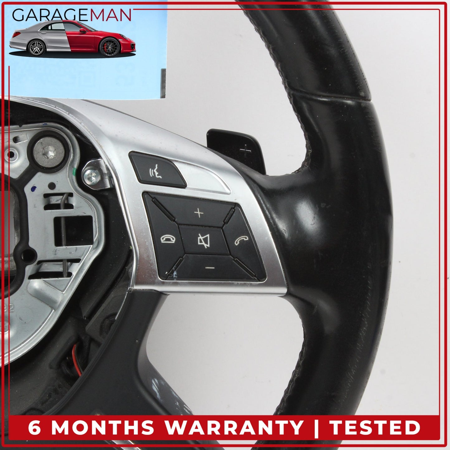 2012-2016 Mercedes W166 ML350 GL450 Driver Steering Wheel w/ Paddle Shifters OEM