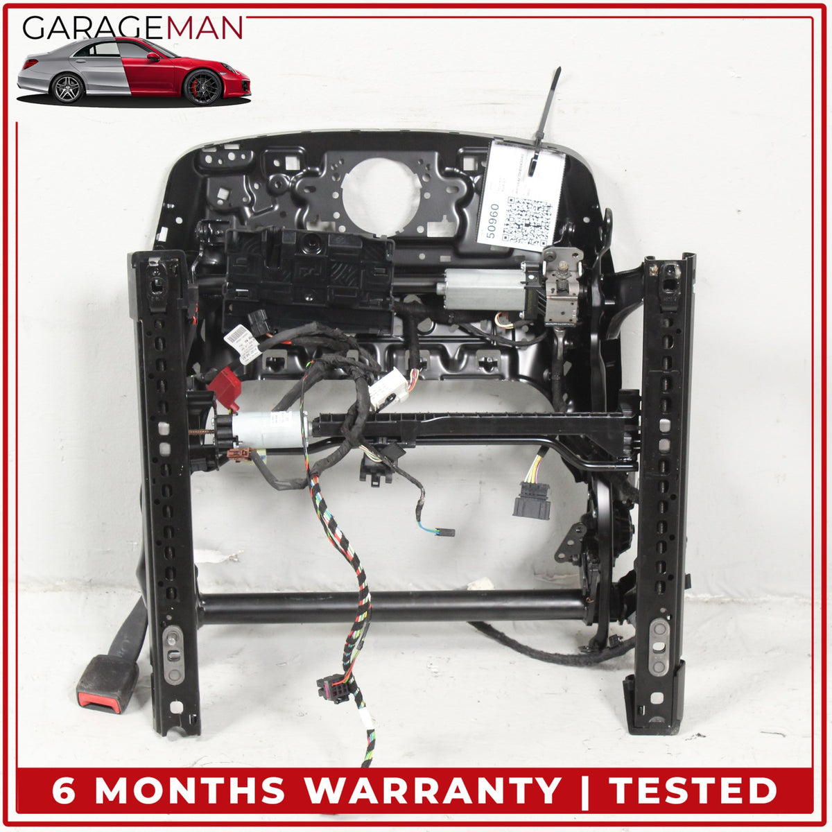2017-2025 Audi Q7 Q8 Front Left Driver Side Seat Track Rail Frame w/ Motors OEM