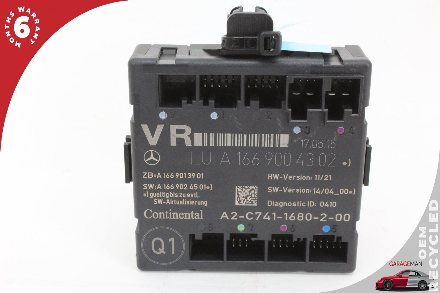 2012-2020 Mercedes W117 CLA45 AMG Front Right Door Control Module 1669004302 OEM