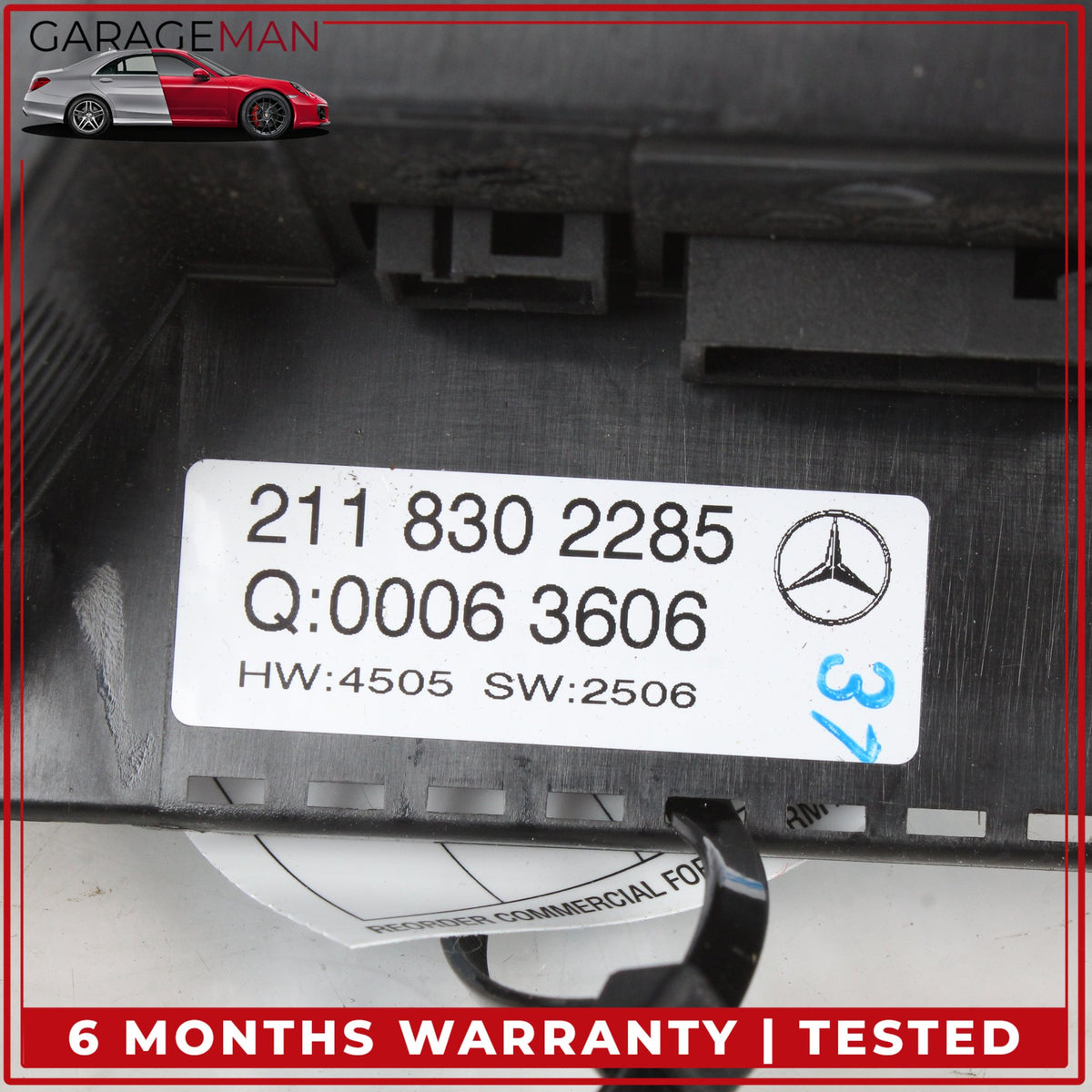 2007-2009 Mercedes W211 E350 A/C Heater Climate Control Switch 2118302285 OEM