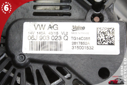 2011-2015 Audi TT 8J Coupe Alternator Generator 140A 14V 06J903023Q OEM