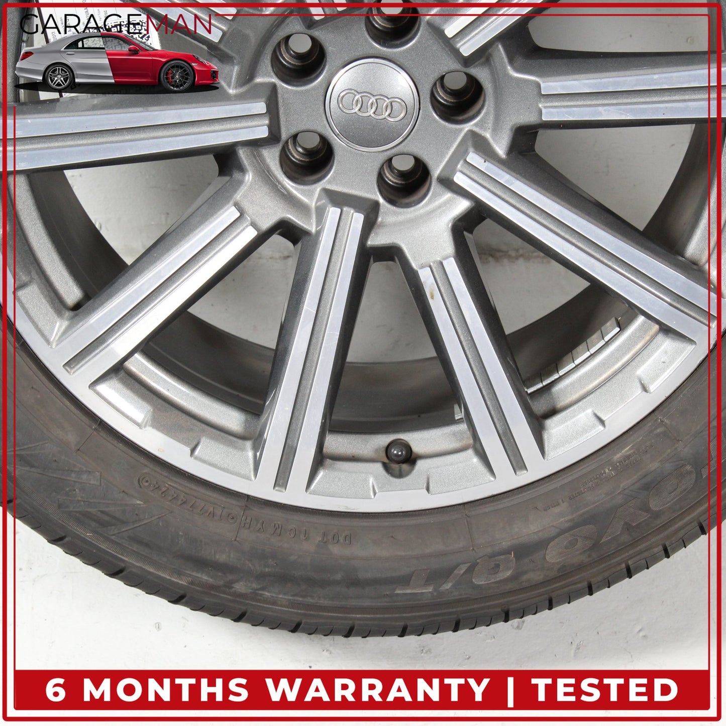 2017-2025 Audi Q7 SQ7 10 Spoke Wheel Rim w/ Tire 9JX20H2 ET33 4M0601025AD OEM