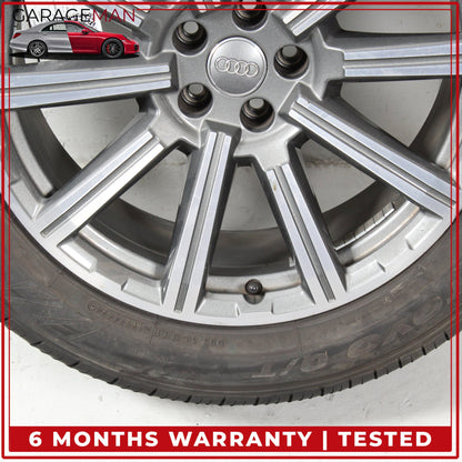 2017-2025 Audi Q7 SQ7 10 Spoke Wheel Rim w/ Tire 9JX20H2 ET33 4M0601025AD OEM
