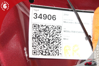 2012-2018 Mercedes W218 CLS550 Rear Right Passenger Side Door Shell Red OEM