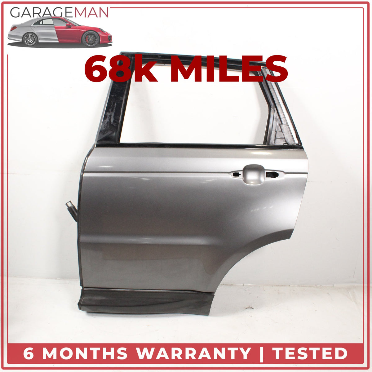2014-2022 Land Rover Range Rover Sport L494 Rear Left Side Door Shell Gray OEM