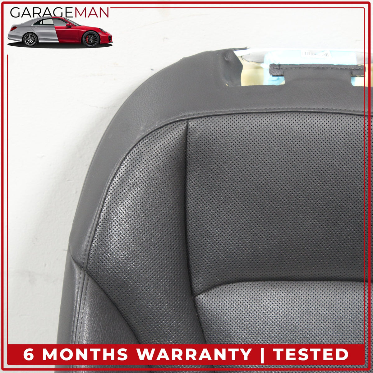 2017-2024 Audi Q7 SUV Front Left Side Top Upper Seat Cushion Leather Black OEM