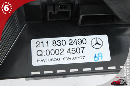 2007-2009 Mercedes W211 E350 AC A/C Climate Control Switch Panel 2118302490 OEM