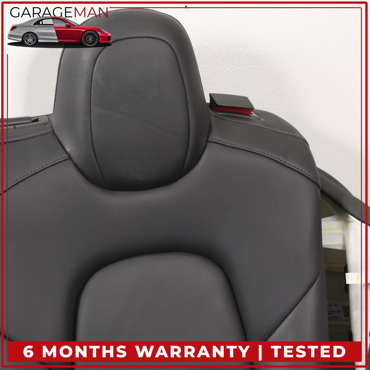 2017-2023 Tesla Model 3 Rear Upper and Lower Seat Assembly w/ Bolster Black OEM
