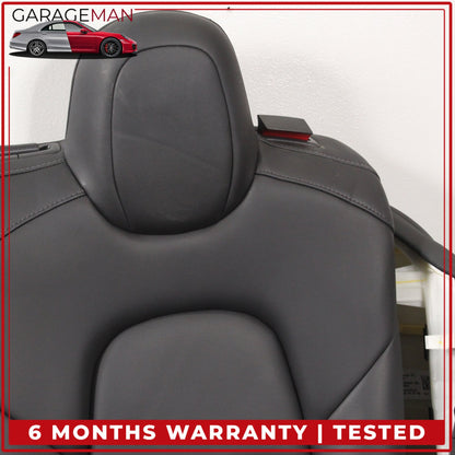2017-2023 Tesla Model 3 Rear Upper and Lower Seat Assembly w/ Bolster Black OEM