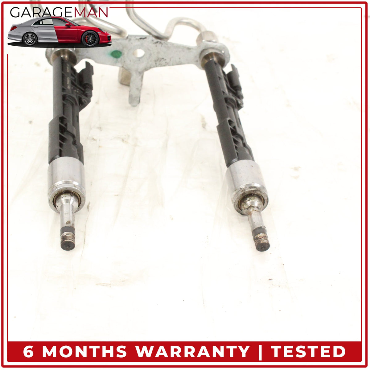 2013-2019 BMW 650i F06 Sedan Fuel Rail w/ Injectors 8649320 OEM