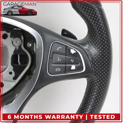 2014-2019 Mercedes W117 CLA250 Steering Wheel w/ Paddle Shifters 0004601403 OEM