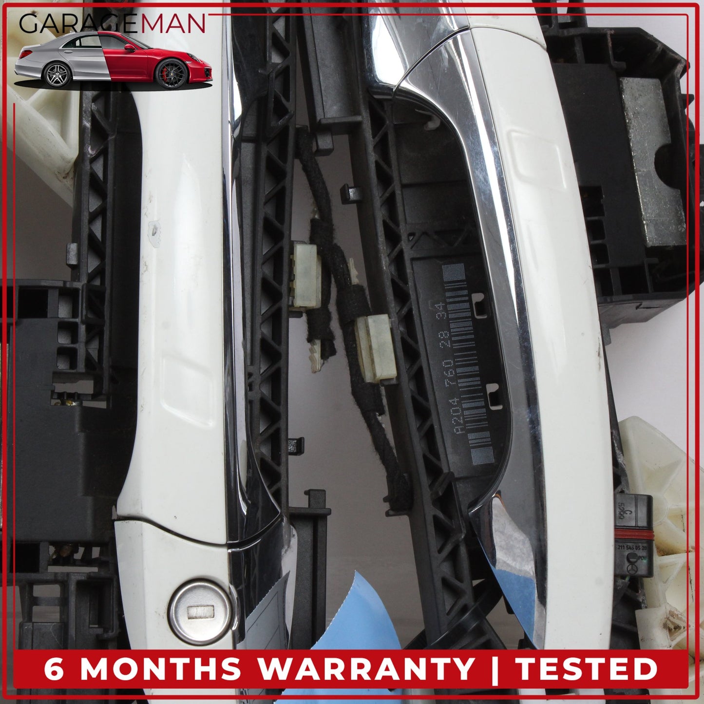2014-2019 Mercedes W117 CLA250 Front and Rear Exterior Door Handle Set White OEM