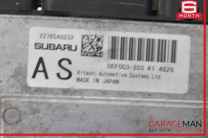 2015-2016 Subaru WRX ECM Engine Control Module Unit 22765AH620 OEM