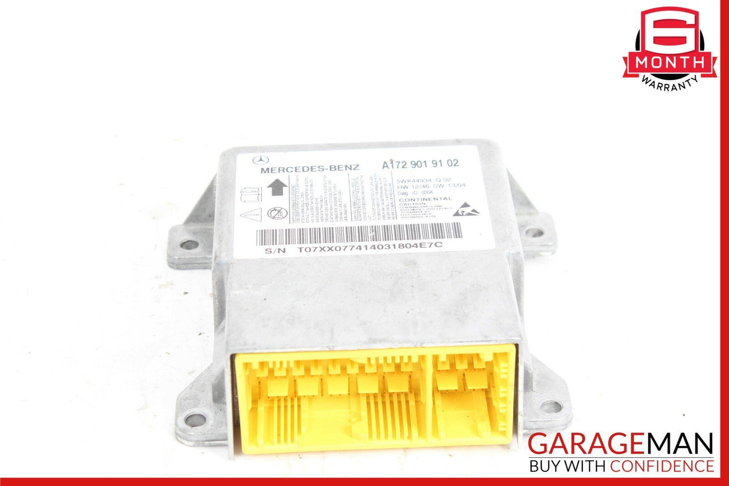 12-16 Mercede R172 SLK350 SLK55 Airbag Air Bag Sensor SRS Control Module