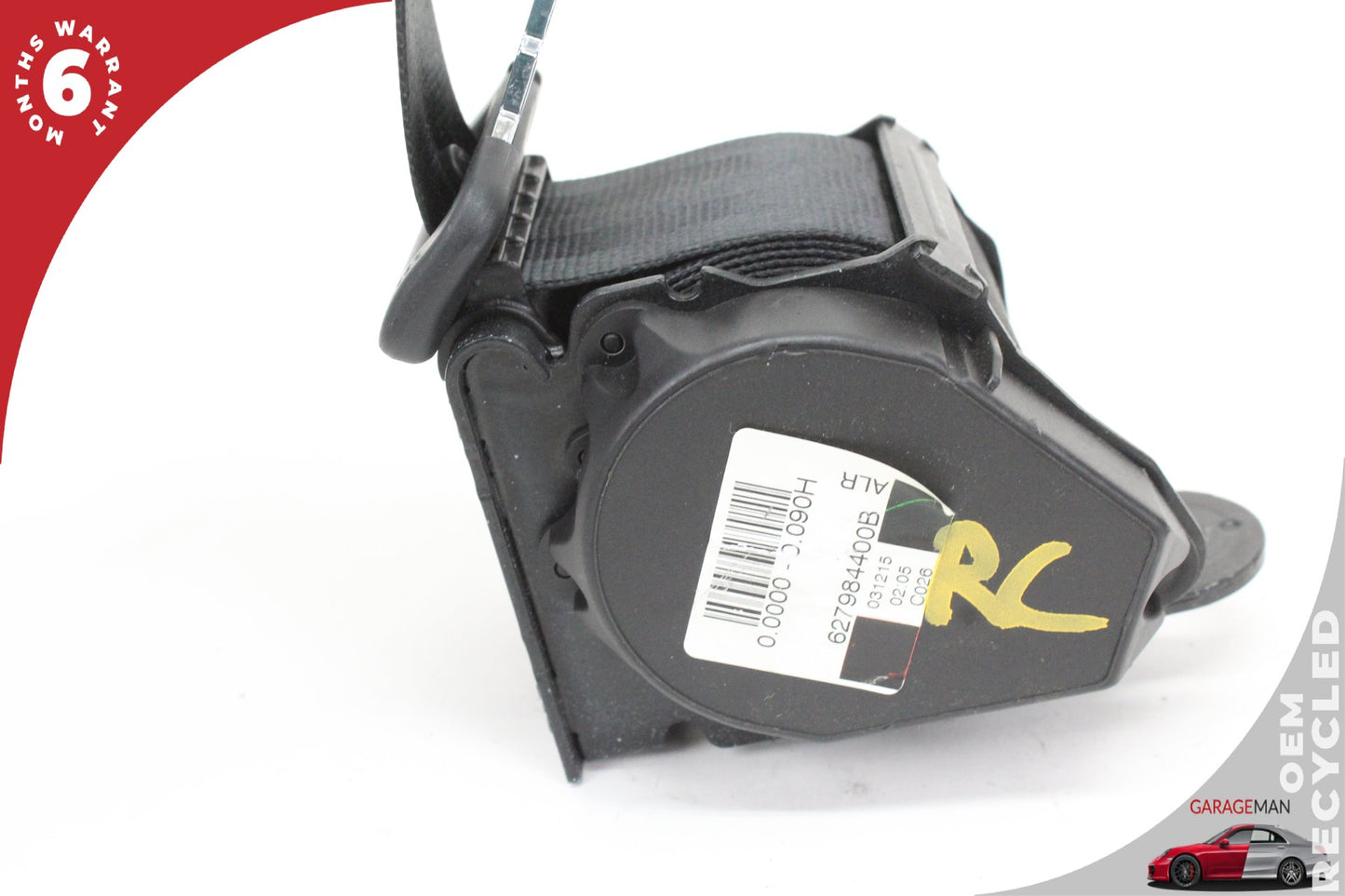 2016-2020 Jaguar XF X260 Rear Centre Middle Seat Belt Black 627984400B OEM