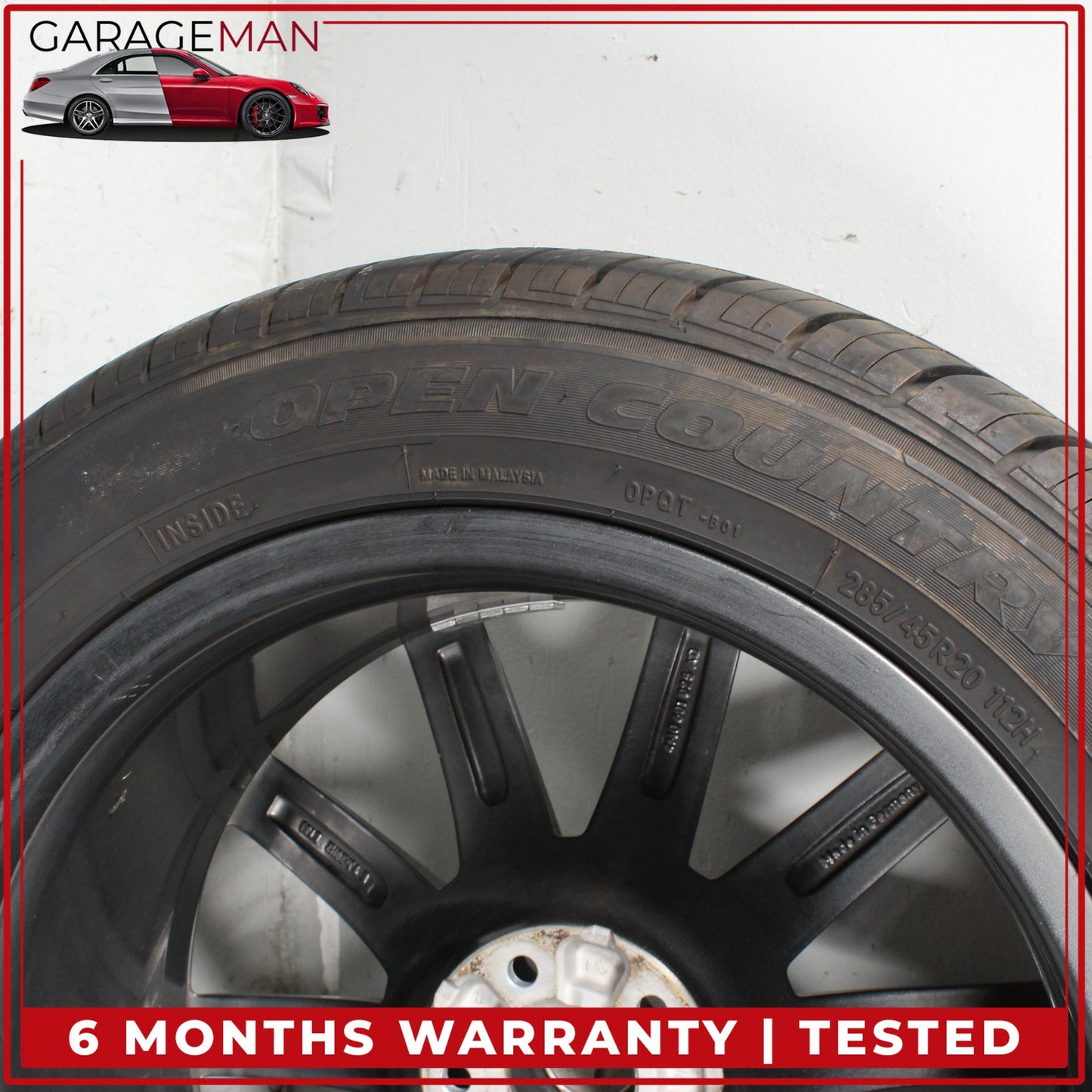 2017-2025 Audi Q7 SQ7 10 Spoke Wheel Rim w/ Tire 9JX20H2 ET33 4M0601025AD OEM