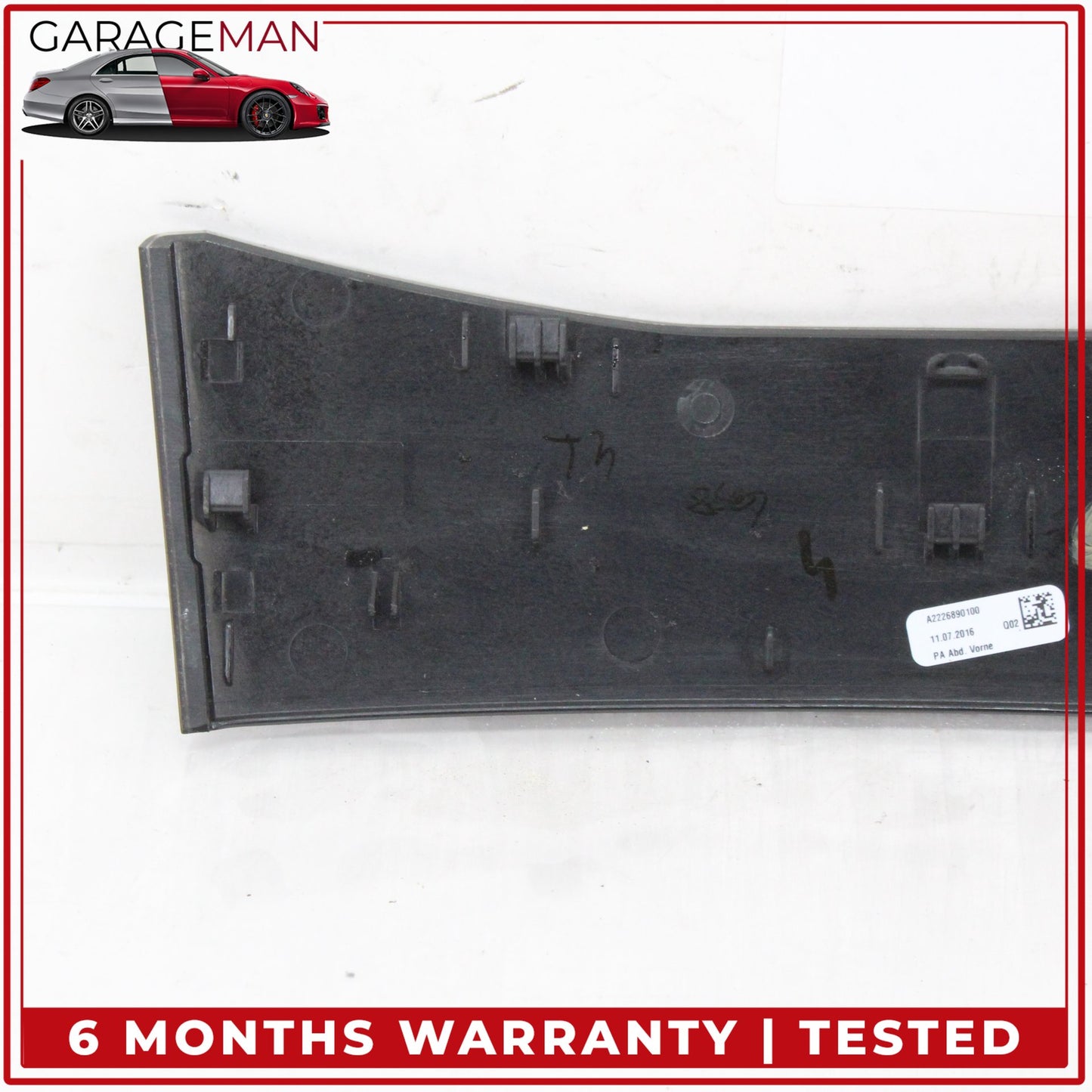 2014-2017 Mercedes W222 S550e S600 Front Trim Strip Cover Wood 2226890100 OEM