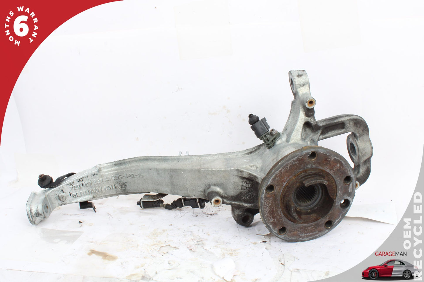 2003-2010 Audi Q7 AWD 3.6L Front Left Spindle Knuckle Wheel Hub 7L0407257A OEM