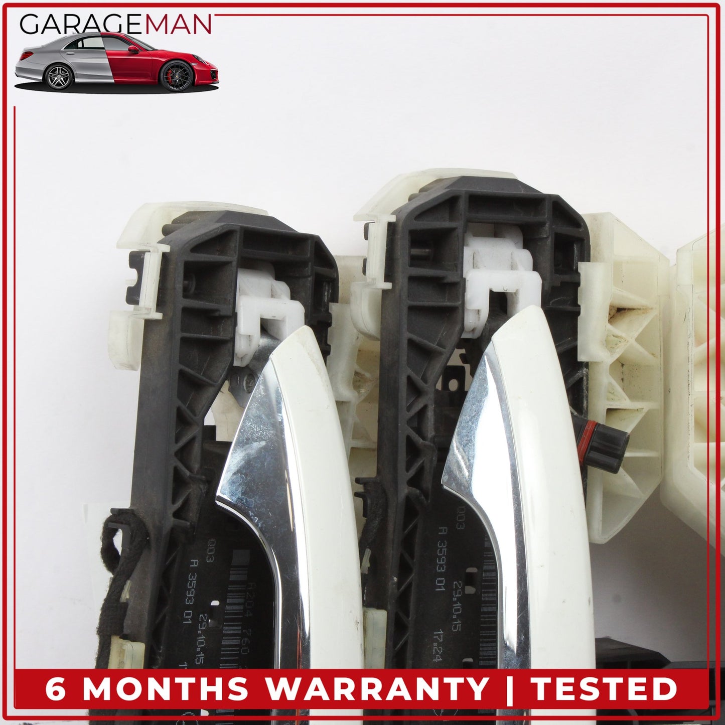 2014-2019 Mercedes W117 CLA250 Front and Rear Exterior Door Handle Set White OEM
