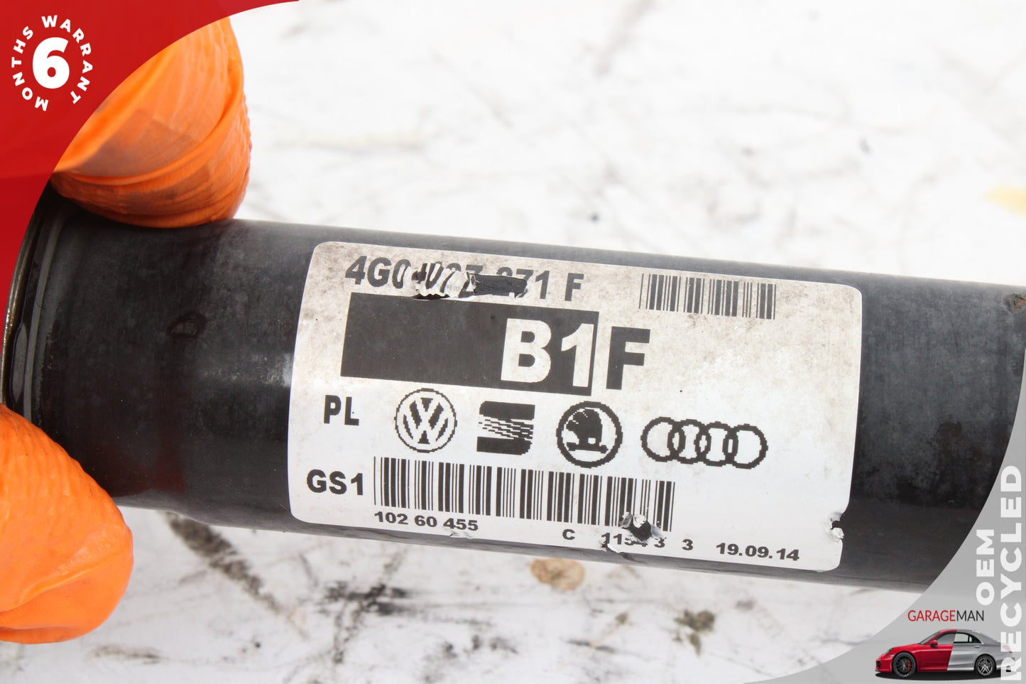 2012-2018 Audi A6 A7 Front Left or Front Right Side CV Axle Shaft 4G0407271F OEM