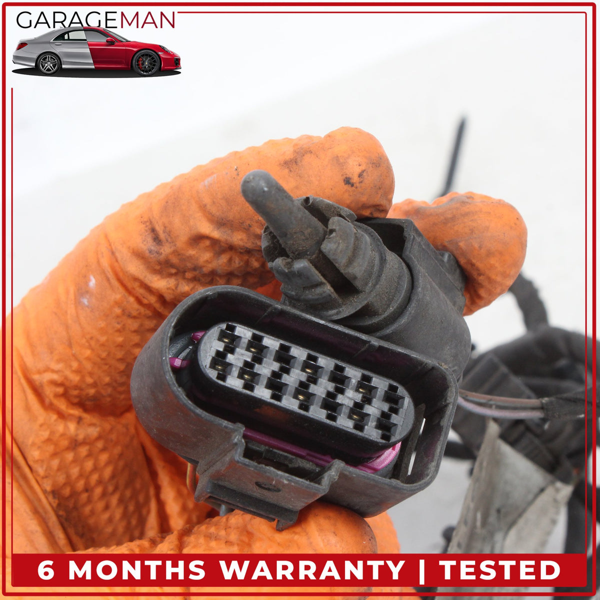 2015-2018 Audi A8 S8 Front Bumper Parking Sensor w/ Wire Harness 4H0971095AS OEM