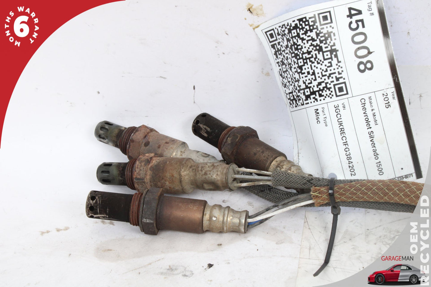 2014-2018 Chevrolet Silverado 1500 Oxygen O2 Lambda Sensor Set of 4 12659516 OEM
