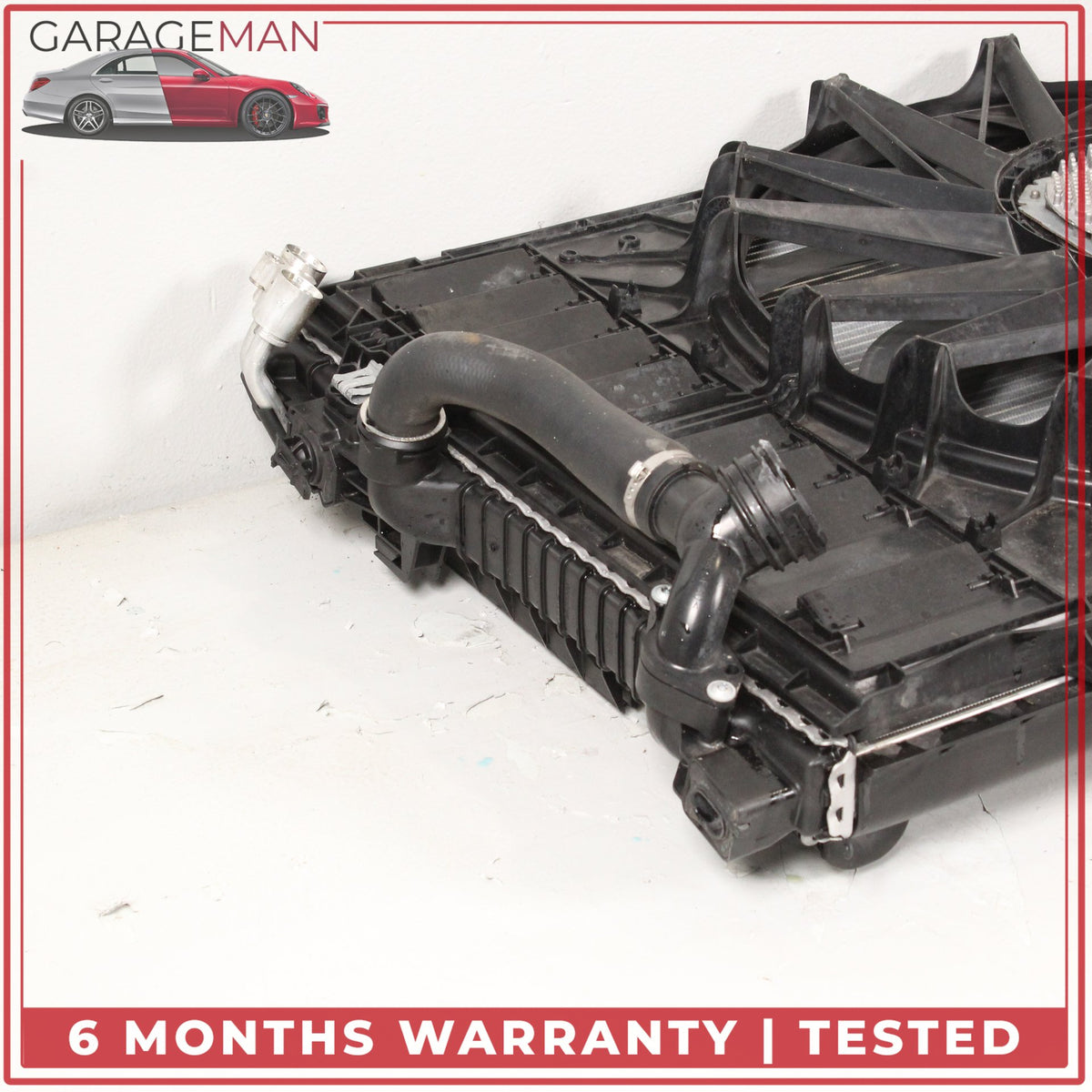 2010-2016 Porsche Panamera 970 Engine Cooling Radiator AC A/C Condenser OEM