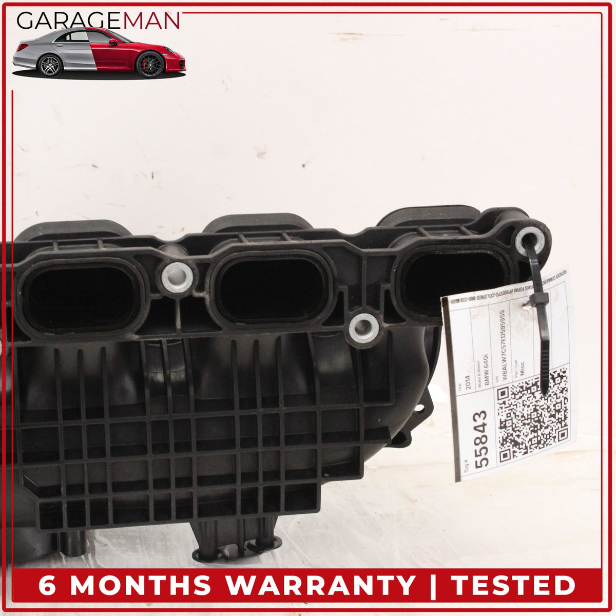 2012-2019 BMW 640i 435i 3.0L N55 Engine Motor Air Intake Manifold 7576911 OEM