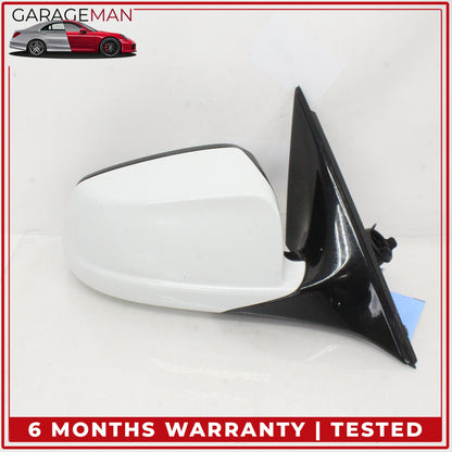 2011-2016 BMW 550i Front Right Passenger Side Door Rear View Mirror White OEM