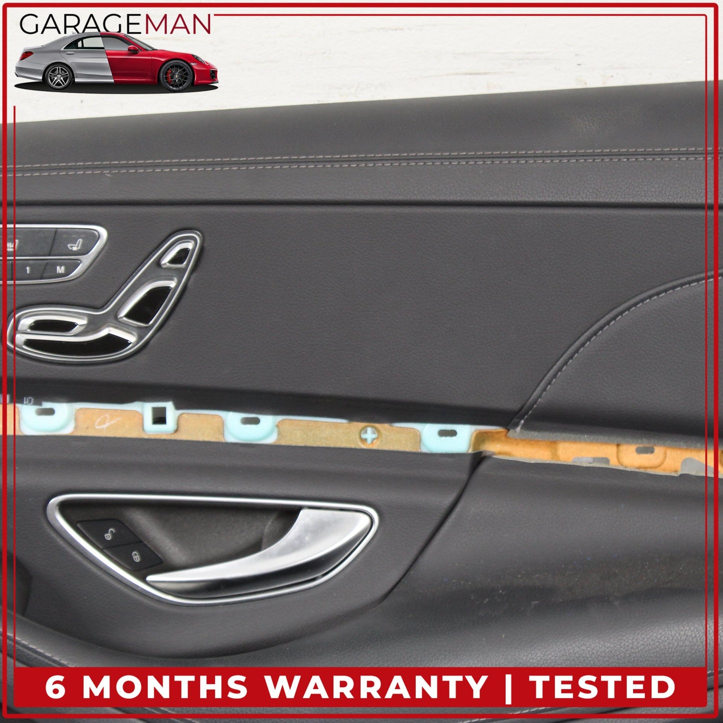 2014-2017 Mercedes W222 S550e Front Right Interior Door Trim Panel Black OEM