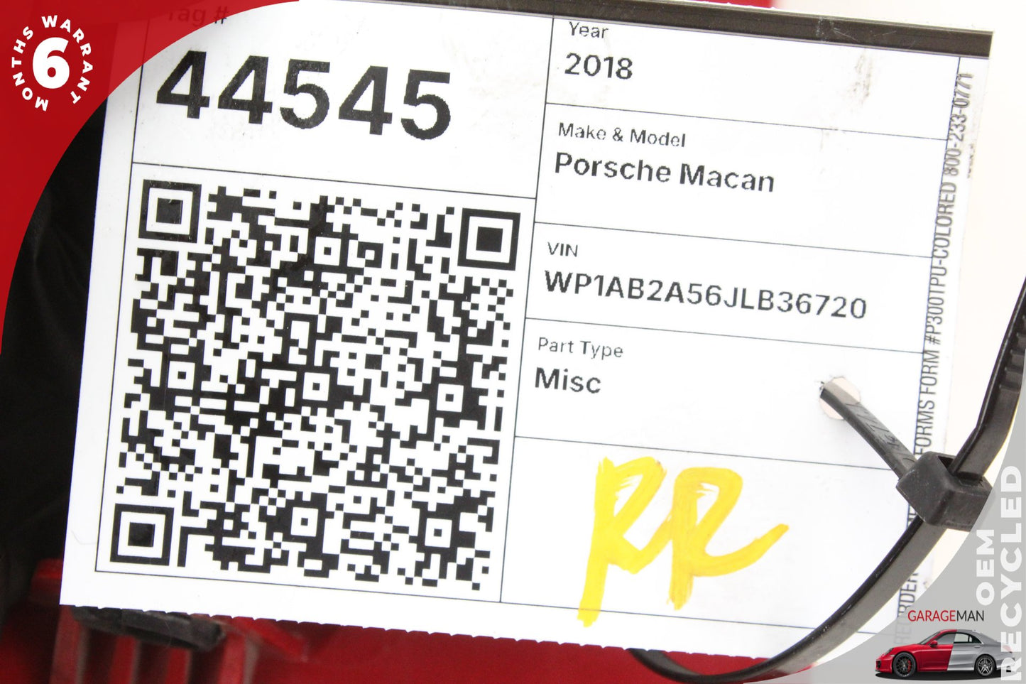 2015-2018 Porsche Macan 95B Rear Right Side LED Outer Tail Light Lamp OEM
