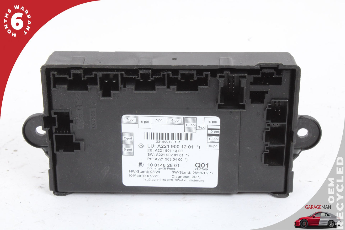 2007-2013 Mercedes W221 S550 Rear Left or Right Side Door Control Module OEM