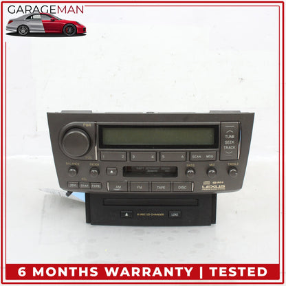 2001-2003 Lexus LS430 AM FM Audio Radio Receiver Cassette Player 8612050670 OEM