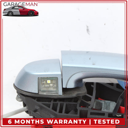 2012-2018 BMW 320i Front Right Exterior Door Handle Liquid Blue Metallic OEM