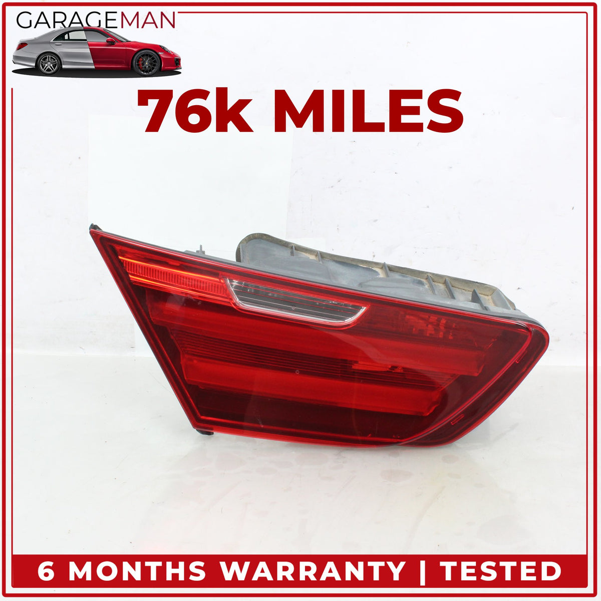 2012-2018 BMW 650i F13 Rear Left Inner Tail Light 7210579 OEM
