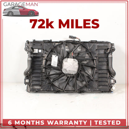 2010-2016 Porsche Panamera 970 Engine Cooling Radiator AC A/C Condenser OEM