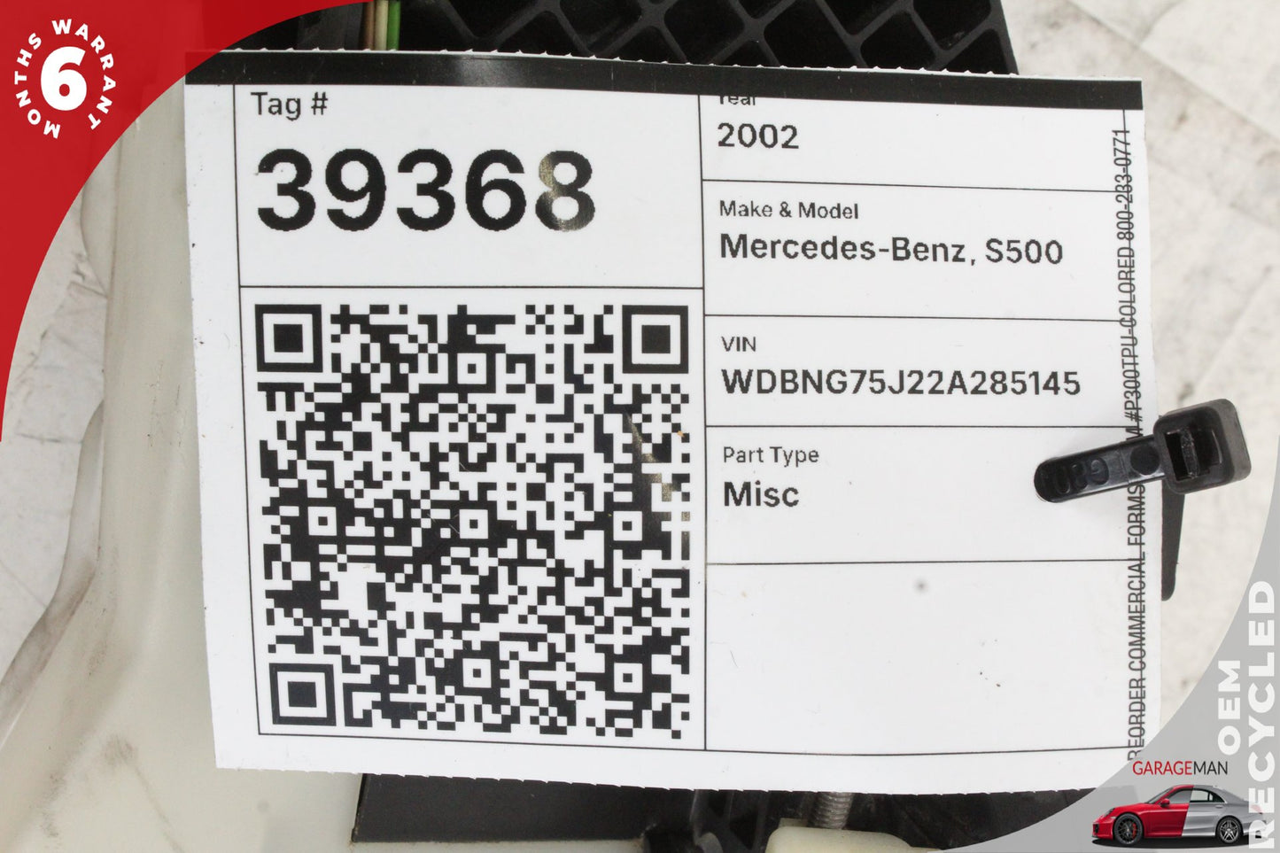 2000-2006 Mercedes W220 S500 Front Right Side Door Lock Actuator 2207206435 OEM