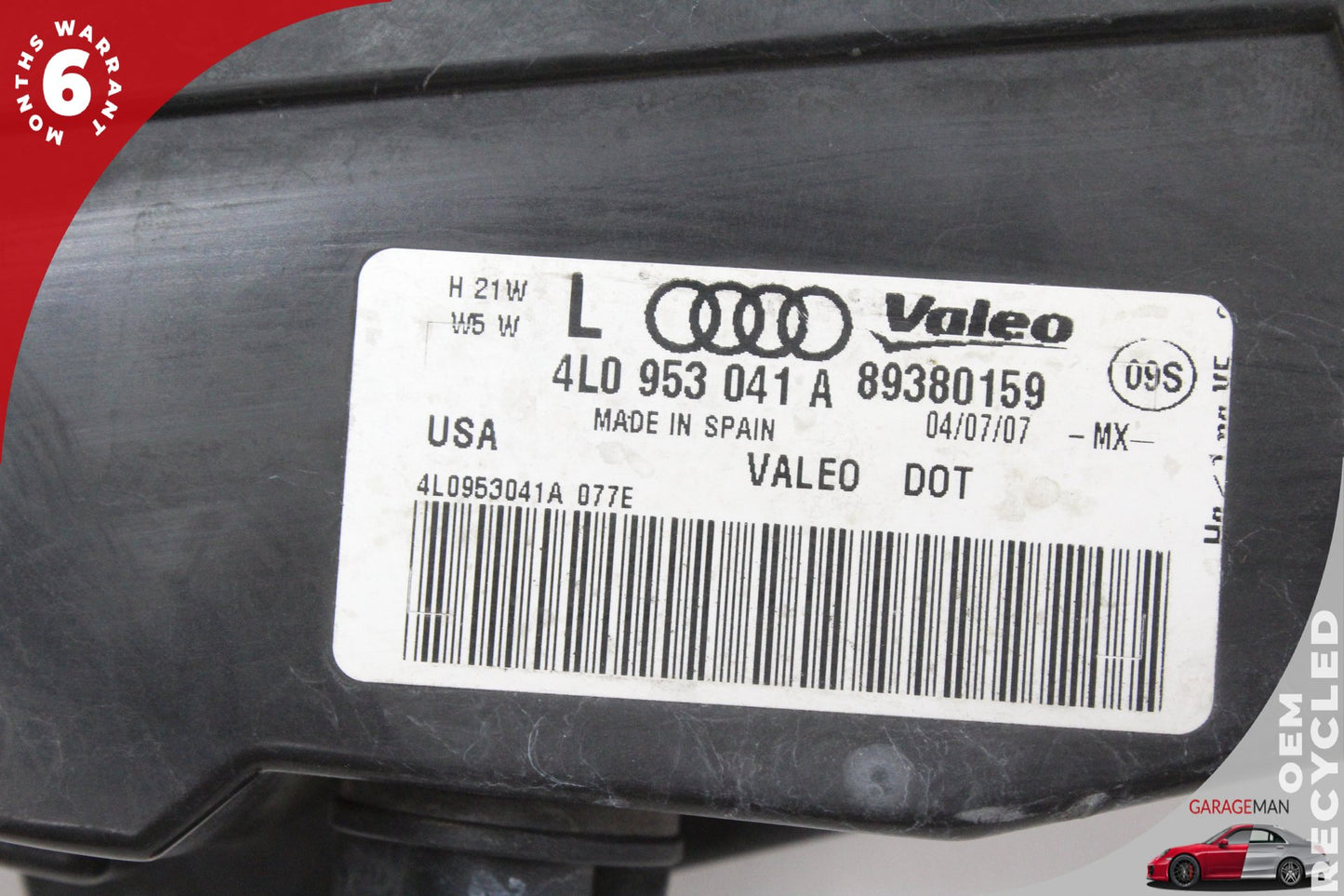 2007-2009 Audi Q7 Front Left Side Bumper Turn Signal 4L0953041A OEM