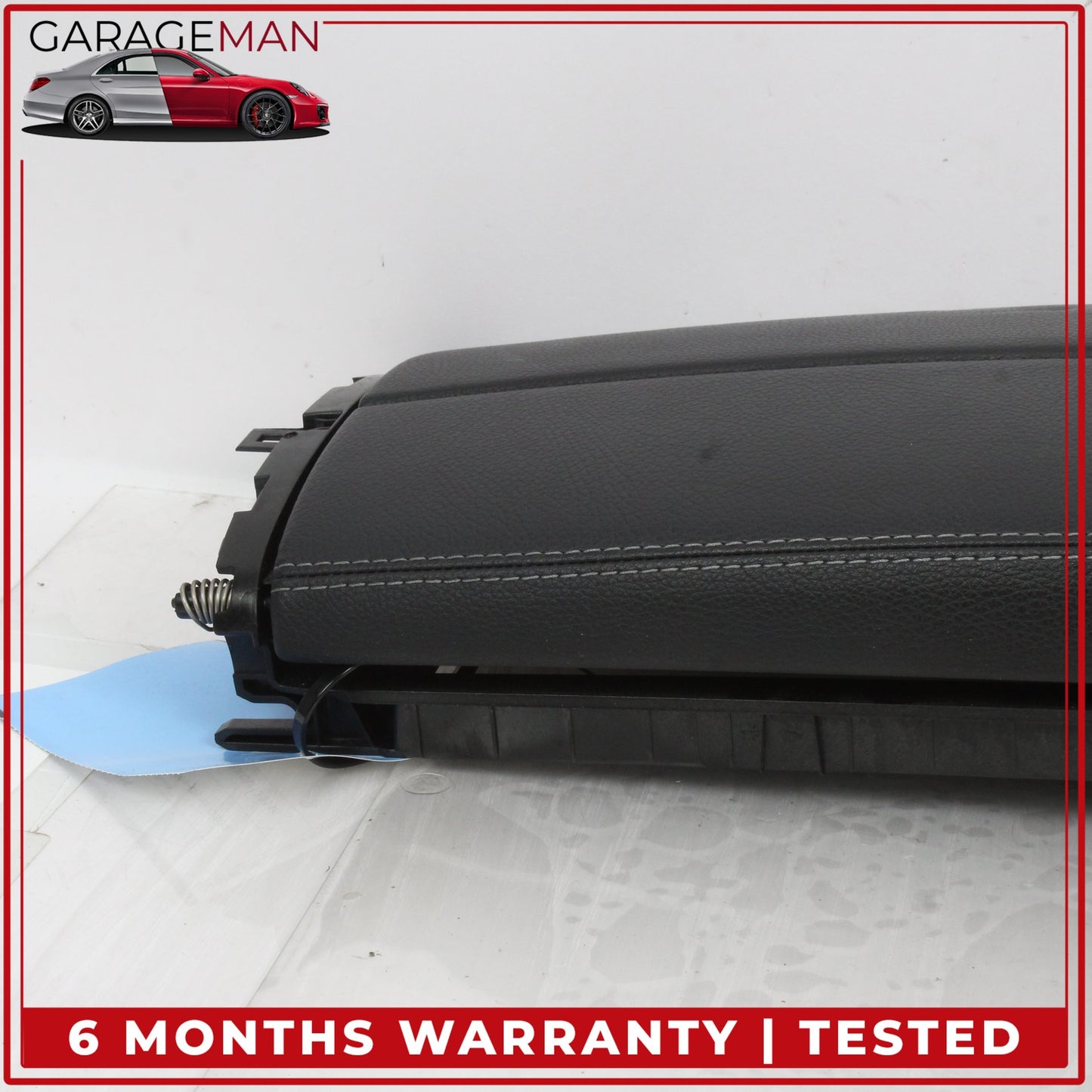 2015-2020 Mercedes W205 C300 Front Center Console Arm Rest Armrest Black OEM