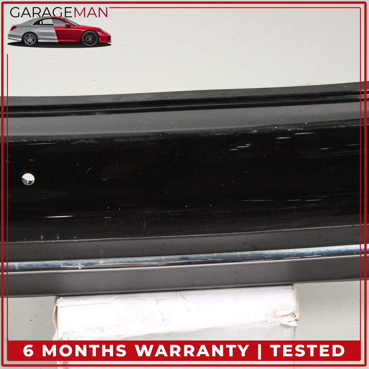 2014-2016 Mercedes W212 E400 E350 Sedan Rear Bumper Cover Black 2128853438 OEM