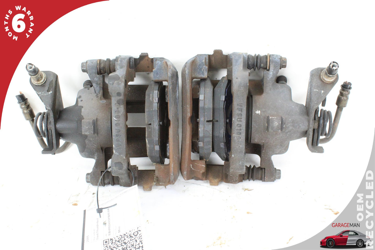 2002-2005 Ford Thunderbird Rear Left and Right Side Brake Caliper 3W6Z2552AA OEM