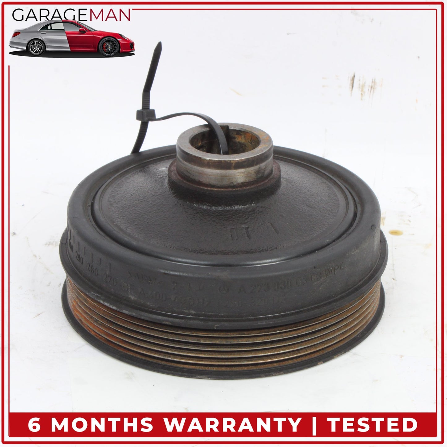 2005-2012 Mercedes W211 E350 Engine Motor Crankshaft Pulley Vibration Damper OEM