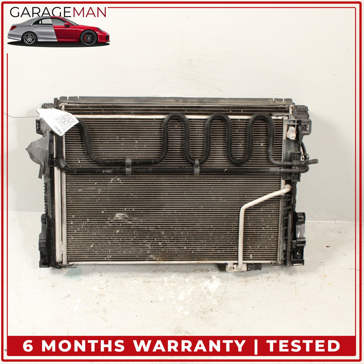 2008-2014 Mercedes W204 C300 Engine Cooling Radiator AC A/C Condenser Assy OEM