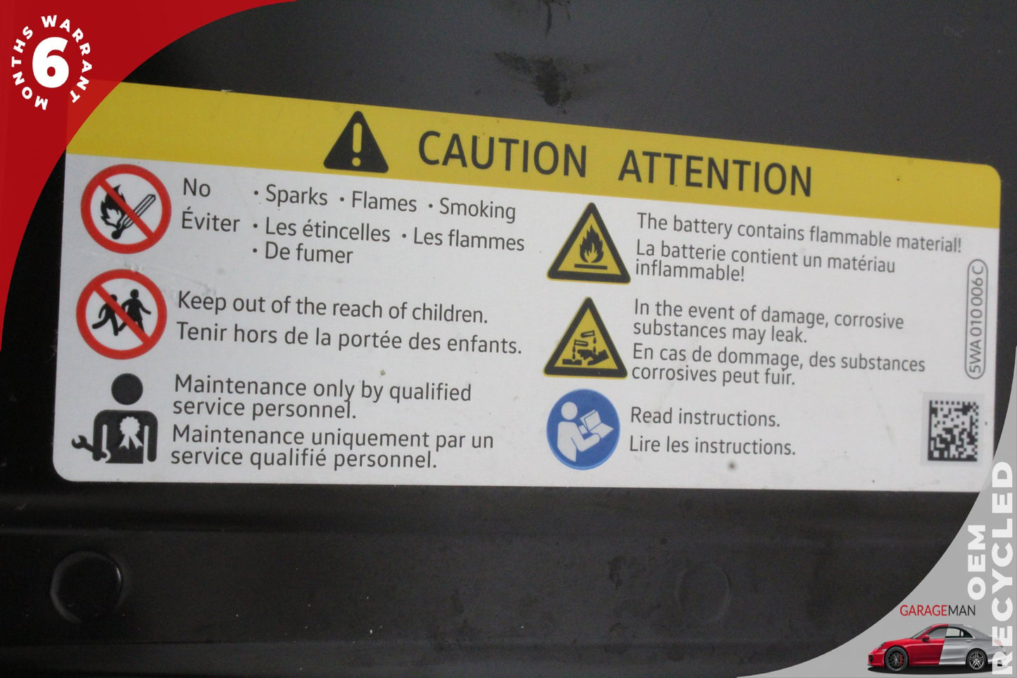 2022-2024 Audi A3 Sedan Mild Hybrid Lithium-Ion Battery 5WA915107B