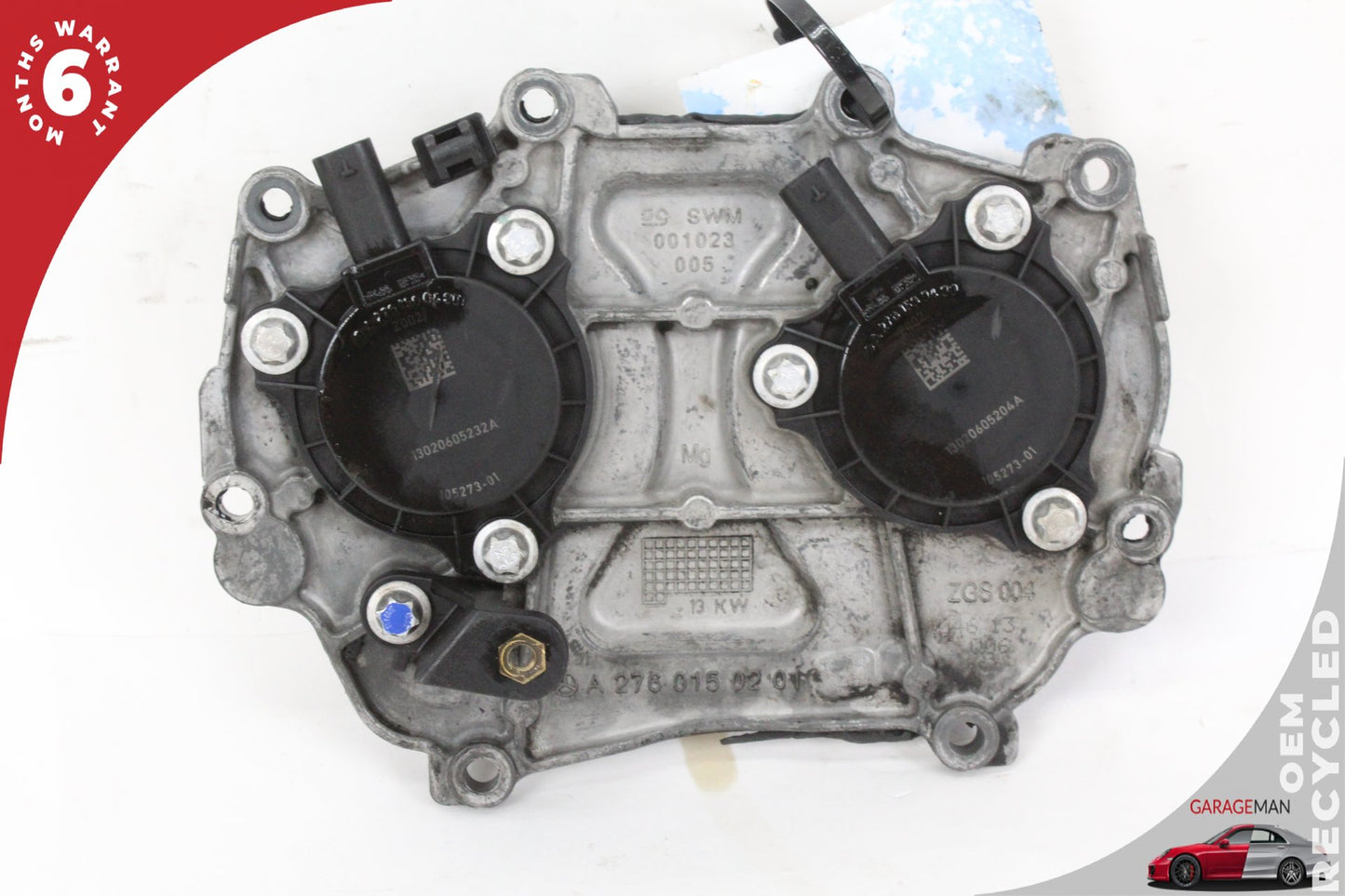 12-18 Mercedes W221 S550 Engine Timing Chain Cover Plate 2760150201 Genuine