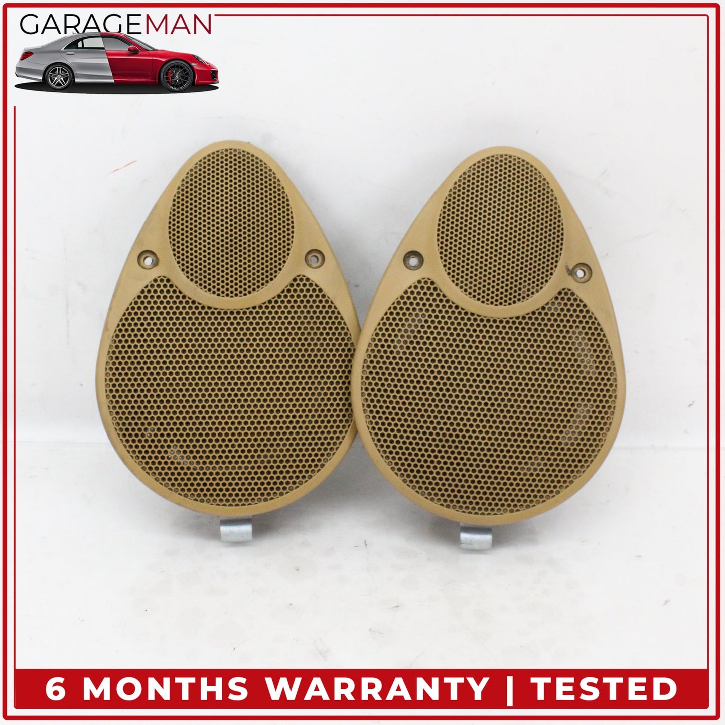 1997-2005 Porsche 911 996 Front Left and Right Side Dash Audio Speaker Set OEM