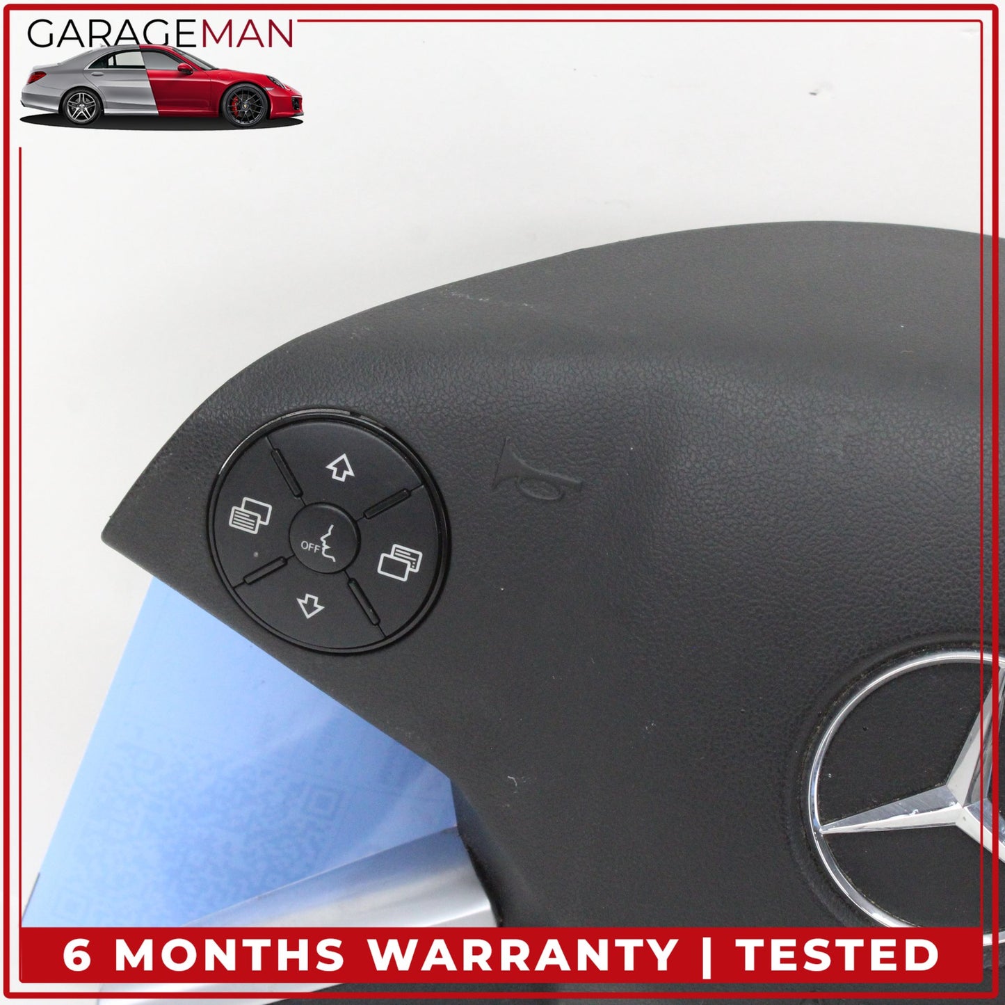 2009-2013 Mercedes W164 ML350 Front Left Side Steering Wheel Airbag Black OEM