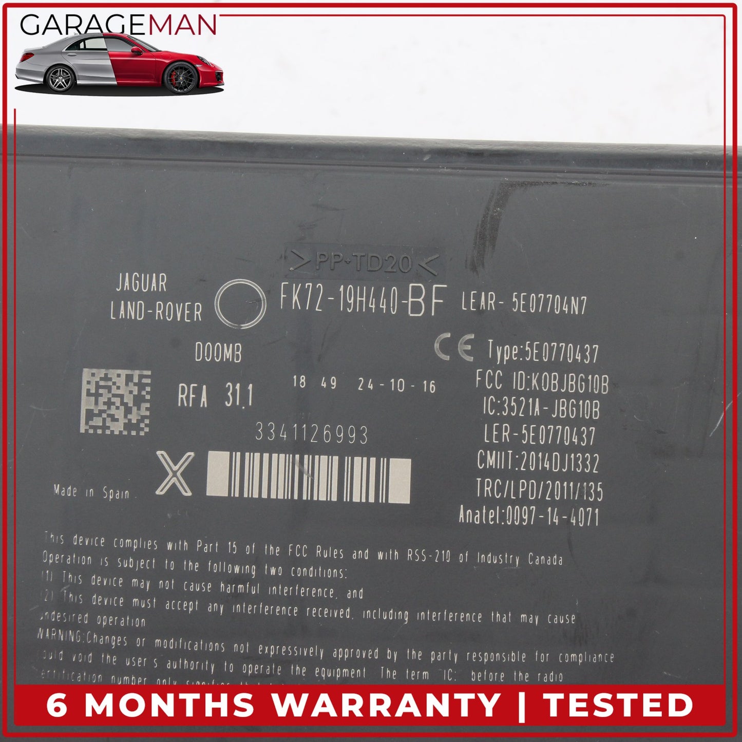 2013-2023 Jaguar F-Type X152 Anti Theft Keyless Entry Control Module Unit OEM